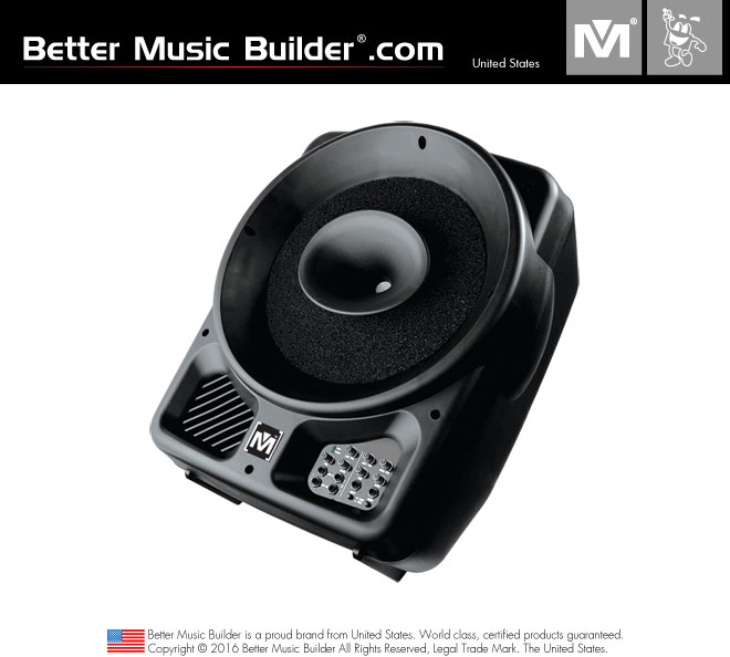 Better Music Builder (M) PS-312A 2-way Full Range Active/Powered Coaxial Speaker