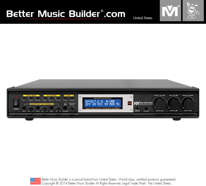 Better Music Builder (M) DX-6000 6-Channel Karaoke Mixer