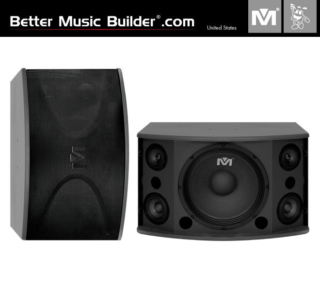 Better Music Builder (M) CS-612 G5 Pro 600w Karaoke Speakers (Pair)