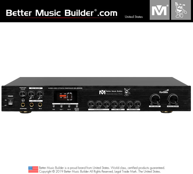 Better Music Builder (M) DX-2000K High Quality Karaoke Mixer