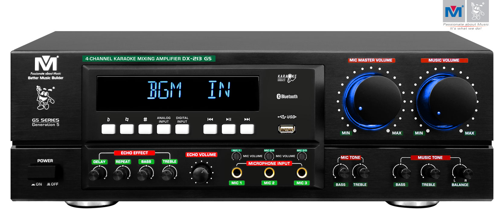 Better Music Builder (M) DX-213 G5 800W Professional Mixing Amplifier