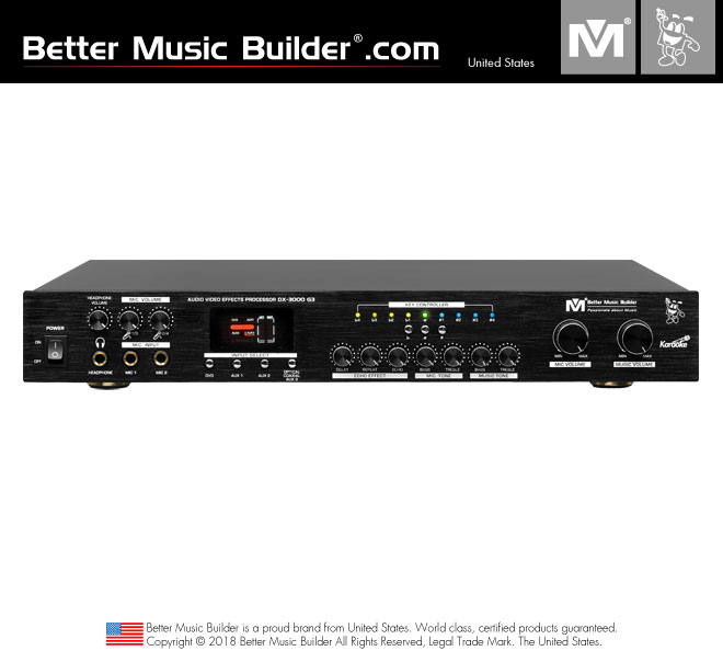 Better Music Builder (M) DX-3000 G3 High Quality Karaoke Mixer