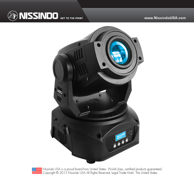 Nissindo M80 75W LED Beam Moving Head Light