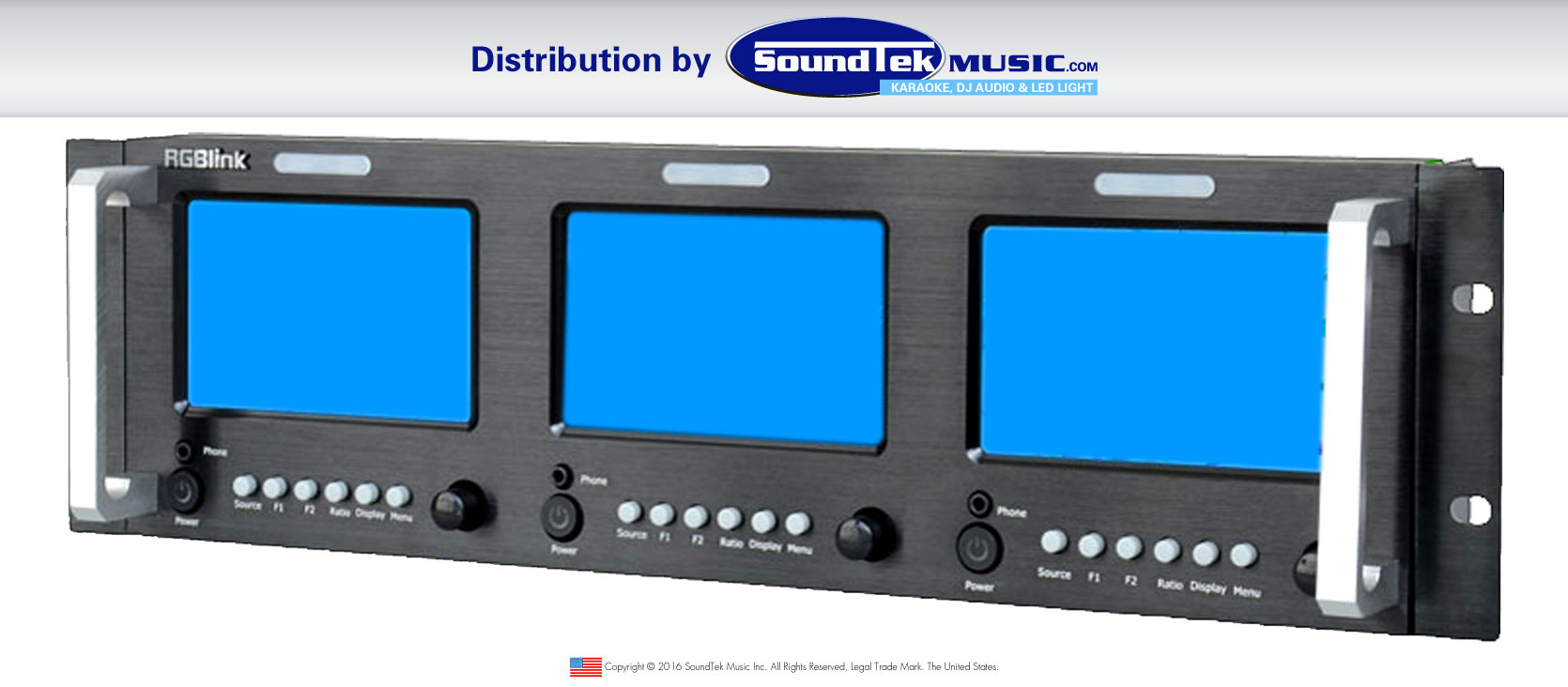 RMS-5533S LED/LCD Video Rack Mount Monitor