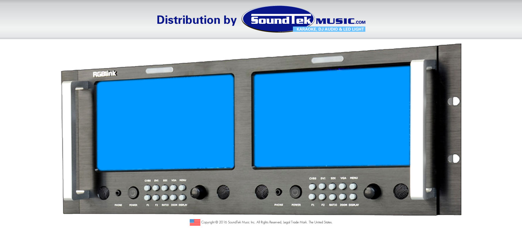 RMS-8424S LED/LCD Video Rack Mount Monitor