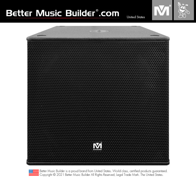 Better Music Builder (M) SUB-18 Pro 1.1 Bass Active/Powered Subwoofer 2000 Watts (Each)