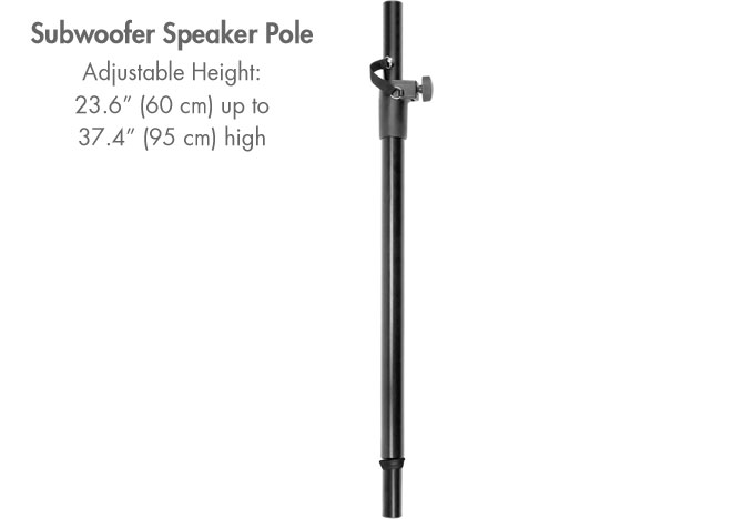Subwoofer Speaker Pole (Adjustable Height)