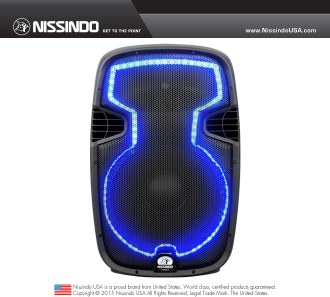 Nissindo WS-315A Professional 200W Active/Powered Speaker (Each)