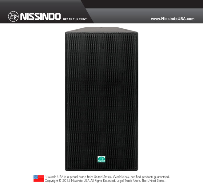 Nissindo WS-8215 Dual 15" Woofer High Grade Performance Unit (Each)