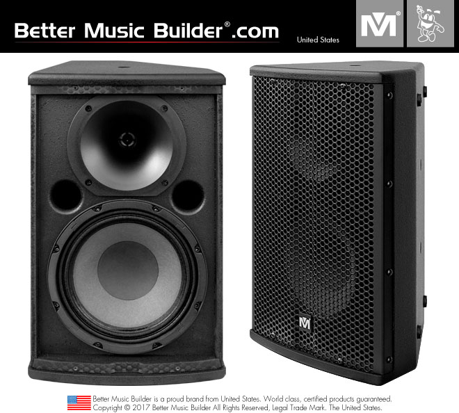 Better Music Builder (M) DFS-908 2-Way Full Range Speaker 200 Watts - Black Color (Pair)