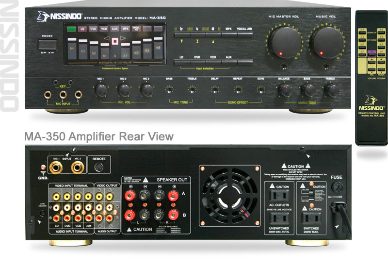 Nissindo MA-350 240W Karaoke Mixing Amplifier