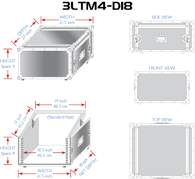 Nissindo 3LTM4-D18 Slant Top Mixer Rack (3 Lids)