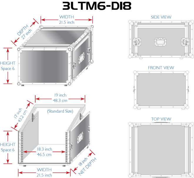 Nissindo 3LTM6-D18 Slant Top Mixer Rack (3 Lids)