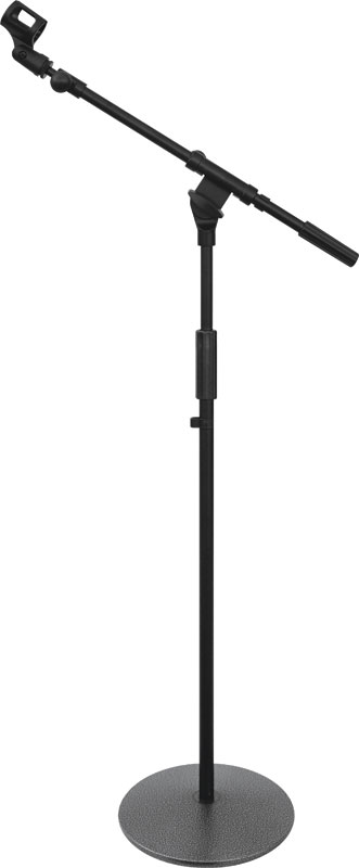 NB-106 Round Base Microphone Stand with Boom Arm (Black)