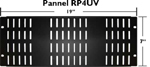 Nissindo RP4UV Rack Vent Panel