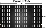 Nissindo RP6UV Rack Vent Panel