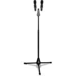 MA-757A Dual Microphone Stand with Boom Arm (Black)